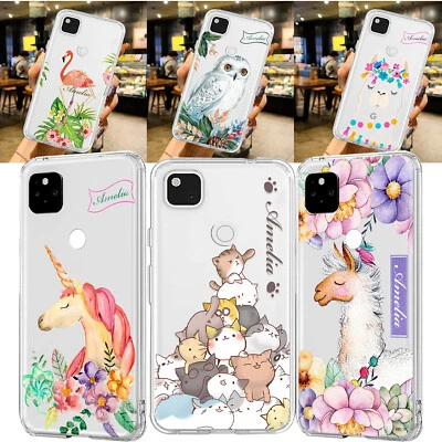 Funda de teléfono personalizada con dibujos animados de animales para Google Pixel 9 8A 7A 6 Pro 6A 5 cubierta Foto 1 de 4