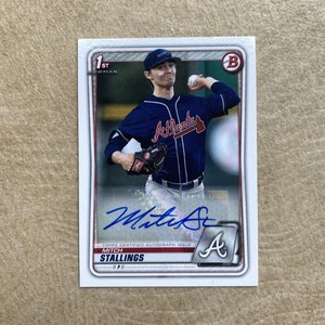 2020 Bowman Baseball #PA-MS Mitch Stallings 1st Bowman Auto Atlanta Braves