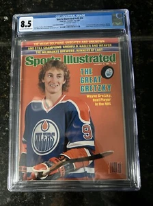 October 12 1981 Wayne Gretzky Edmonton Oilers RC Sports Illustrated No Label CGC - Picture 1 of 3