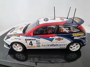 Modellino pressofuso scala 1/43 Ford Focus RS WRC Sainz 2002 Rally Catalunya AUTOART - Foto 1 di 15