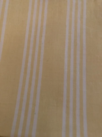 Longaberger Spring Basket Liner - Buttercup Yellow Stripe Cover