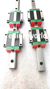 2 pcs HGR45-800mm HG Linear Rail & 4 pcs HGW45CC Flange Block Bearing  - Foto 1 di 2
