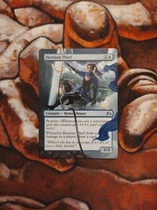 Magic the Gathering Jhessian Thief Hand Painted Unique Custom MTG Alter - Picture 1 of 1