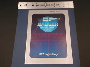 VINTAGE 21ST ANNIVERSARY BADGER AIR BRUSH CO CATALOG - AS PICTURED *G-COND* - Picture 1 of 10