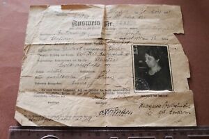 stary dowód tożsamości na wjazd do okupowanego Renu i Zagłębia Ruhry 1923 (1)