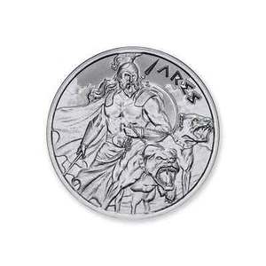 Ares - 1 OZ SERIE MITOLOGIA GRECA - .999 ARGENTO FINE TONDO BU - Foto 1 di 3