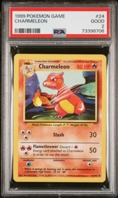 1/1 Charmeleon INK BLOT ERROR One-of-One 1999 Base Set WOTC Pokemon PSA 2 - Image 1 of 2