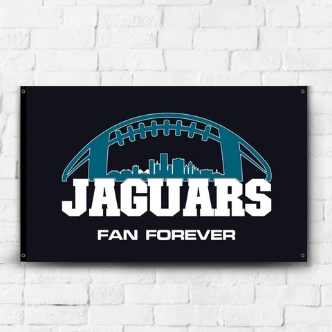 Jacksonville Jaguars Fans 3x5 ft Flag NFL Football Champions Banner Gift Cover
