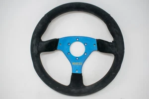 JDM Sparco 3 Spoke Steering Wheel w/ Prodrive Horn Button 330mm - Foto 1 di 8