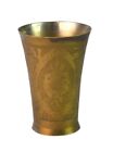 Indian Old Brass Glass - Unique Design Hand Carved Lassi / Milk Glass G66-912