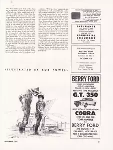 Raro Original Shelby GT-350 1965 anuncio Mustang/Berry Ford/Paramus NJ - Imagen 1 de 1
