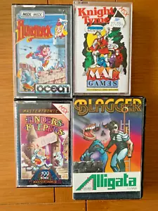 Casetes MSX X 4 - Jorobado, Finders Keepers, Tipo Knight y Blagger - Sin probar - Imagen 1 de 9