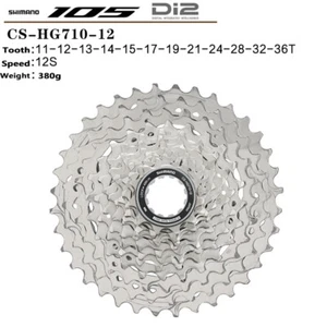 Shimano 105 Di2 CS-HG710 12-Speed Cassette 11-36T 12 Speed City Road Bicycle - Picture 1 of 2