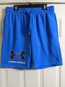 Under Armour Men’s L Rival Fitness UA Graphic Arctic Blue Training Shorts. BNWT - Picture 1 of 9