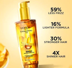 New L'Oreal Paris Serum, Protection and Shiner , For Dry,  & Frizzy Hair 100ml. - Picture 1 of 6