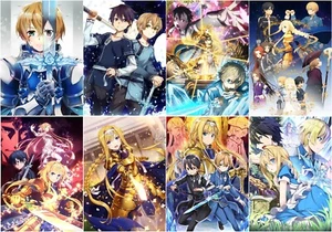 Poster da parete 8 pezzi Sword Art Online alicizzazione polipropilene poster A3 - Foto 1 di 4