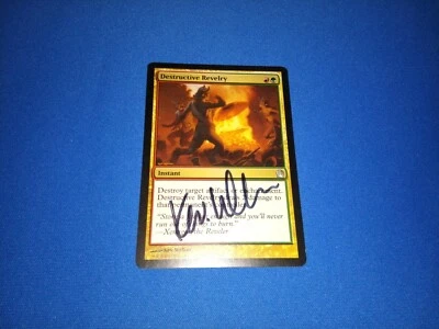MTG Magic Destructive Revelry Signed Artist Proof X1 Theros Kev Walker - Image 1 of 2