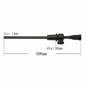 Bajo vertical extremo tubo hueco fibra de carbono 390 mm tubo antideslizante 14 mm - Imagen 1 de 1