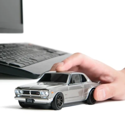 Nissan Skyline 2000 GT-R Hako-Suka Wireless Mouse with Mouse Pad CAMSHOP NEW - Image 1 of 4