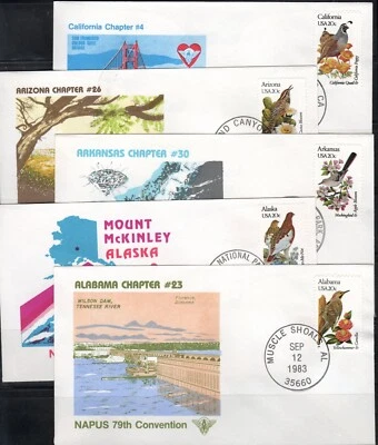 NAPUS 79th Convention State Covers all canceled September 12, 1983 - Image 1 of 4