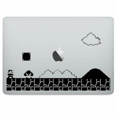 2D Mario Game Vinyl Decal Sticker for Macbook Air Pro Laptop Car Window Wall Art - Image 1 of 4