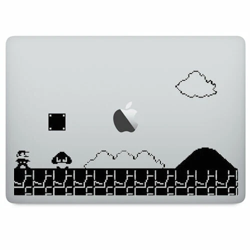 2D Mario Game Vinyl Decal Sticker for Macbook Air Pro Laptop Car Window Wall Art - Image 1 of 4
