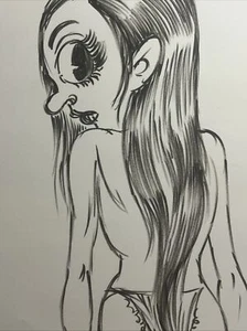 Cómics de terror fatales sexy de súcubo dibujo artístico original de Frank Forte - Imagen 1 de 2