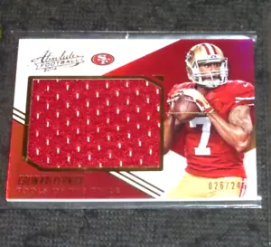 2014 PANINI ABSOLUTE TOOL OF THE TRADE COLIN KAEPERNICK JUMBO 49ERS JERSEY #/249 - Picture 1 of 1