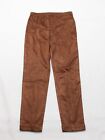 leggings extensibles en faux daim pour fille Ralph Lauren ZS6 marron moyen neuf avec étiquettes
