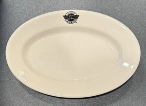 Steak N Shake - Oval White Plate - Buffalo China -Vintage Restaurant Ware 1950s - Picture 1 of 11