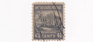 STAMPS US SCOTT 809 "White House" 4 1/2 CENT 1938 USED - G - Picture 1 of 1