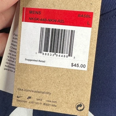 New York Yankees Dri-Fit Camiseta Cuello Redondo Para Hombres Grande Azul Béisbol MLB Nike NUEVA Foto 1 de 4