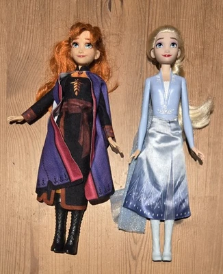 Disney Frozen Eiskönigin * Elsa und Anna * Barbie Puppen von Hasbro - Bild 1 von 2