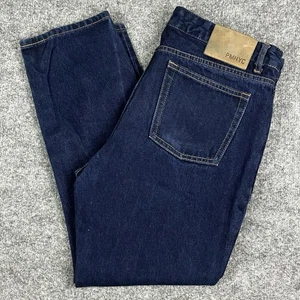 Peter Manning Jeans Mens 33x26 Blue Standard Fit Stretch Denim Dark Wash PMNYC - Picture 1 of 14
