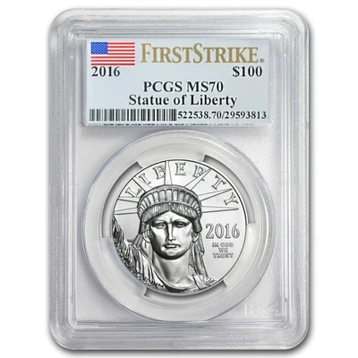2016 1 oz American Platinum Eagle MS-70 PCGS (FirstStrike®) - Image 1 of 3