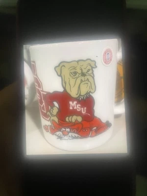 Taza de colección Mississippi State Bulldogs 1998 sobre Coronel Reb nunca usada Foto 1 de 2