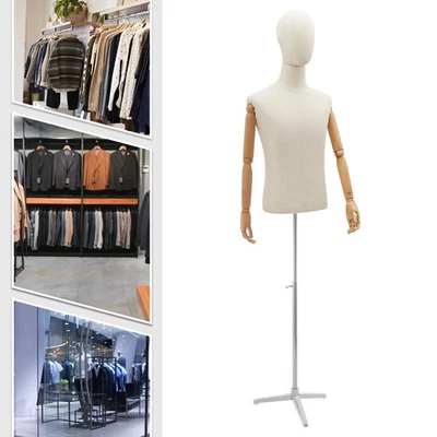 Современная подвижная мужская форма платья с регулируемой высотой для демонстрации одежды - Изображение 1 из 4