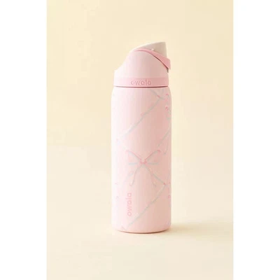 Owala Skull/Sugar Plum Fairy 32 Oz FreeSip Water Bottle Holiday Edition Pink - Image 1 of 4