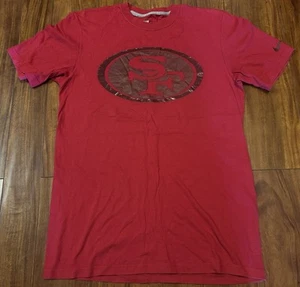 San Francisco 49ers Nike NFL Logo Tee All Red M - Picture 1 of 6