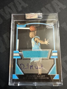 Tarjeta de baloncesto Bowman Signatures SP/1245 2004 autógrafo David West. - Imagen 1 de 2