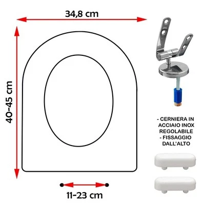 SEDILE COPRIWATER COMPATIBILE ESEDRA IDEAL STANDARD BIANCO - Immagine 1 di 4