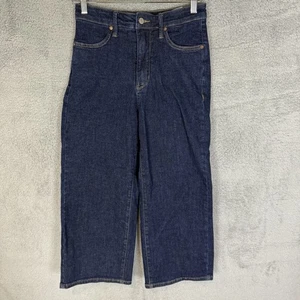 Pantalones de mezclilla Judy Blue para mujer 5/27 pierna ancha recortados tiro alto elásticos - Imagen 1 de 11