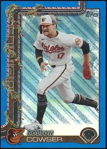 2025 Topps Holiday Colton Cowser #H157 Blue Metallic Glitter Baltimore Orioles - Picture 1 of 2