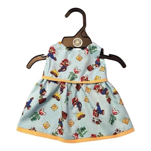 "Vestido hecho a mano para muñeca Cabbage Patch Kid 16"" - Super Mario Bros Nintendo" - Imagen 1 de 1