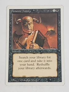 MTG Demonic Tutor (Revised/Black/U) - BGM - Picture 1 of 10