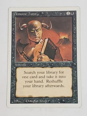 MTG Demonic Tutor (Revised/Black/U) - BGM - Image 1 of 4