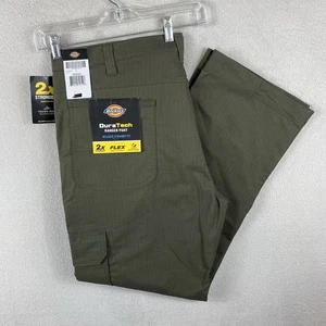 Dickies FLEX DuraTech Relaxed Fit Ripstop Cargo Pants Men’s Moss Green Work NWT - Picture 1 of 6