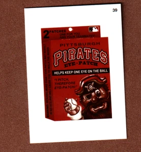 2016 Wacky Packages Baseball Series 1 Sepia Sticker "PITTSBURGH PIRATES" #39 - Picture 1 of 1