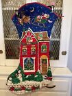 Vintage Christmas Stocking JUMBO Quilted 32”x17”