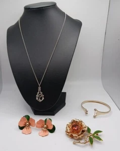 Sarah Covington Vintage Schmuck Konvolut Brosche Ohr Armband Halskette früh - Bild 1 von 8